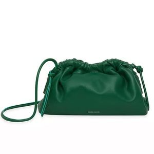 Mansur Gavriel MINI CLOUD CLUTCH in Leaf Green